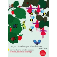 Livre-frise Jardin des petites bêtes, 18 pochoirs